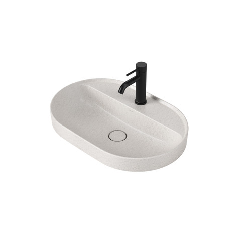 Liano II 600mm Pill Inset Basin with Tap Landing (1 Tap Hole) Matte Speckled (Special Order) [284918]