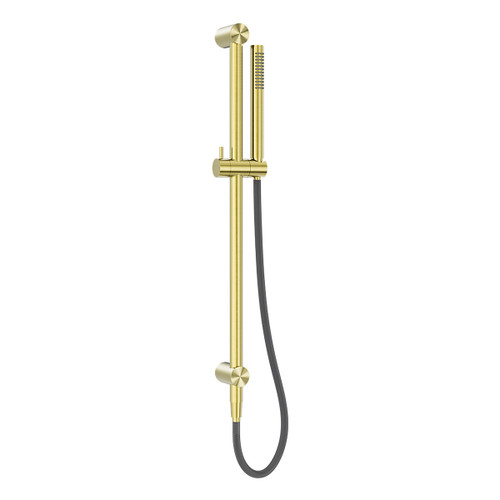 Zen SS316L Shower Rail with Outdoor Shower Hose Brushed Gold [300100]