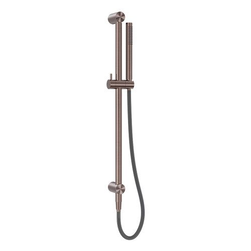 Zen SS316L Shower Rail with Outdoor Shower Hose Brushed Bronze [300266]