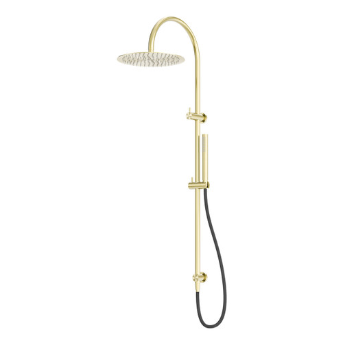 Zen SS316L Twin Shower with Outdoor Shower Hose Brushed Gold [300275]