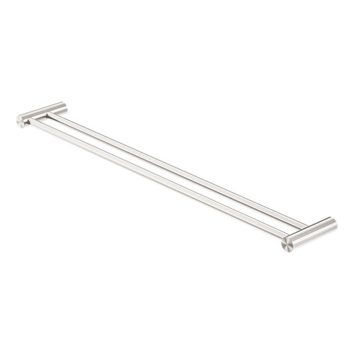Zen SS316L Double Towel Rail 800mm Brushed Nickel [300261]