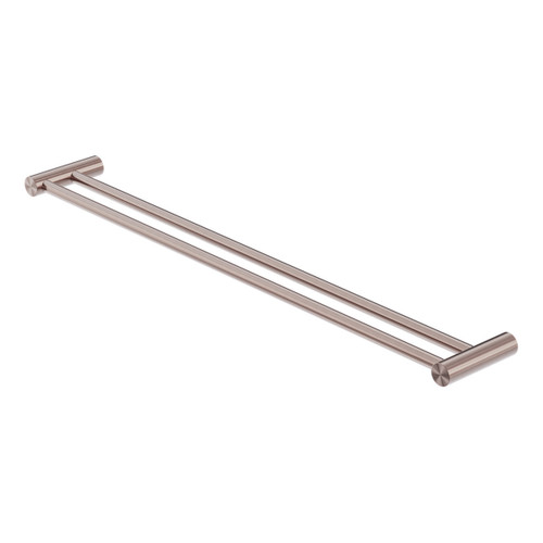 Zen SS316L Double Towel Rail 800mm Brushed Bronze [300228]