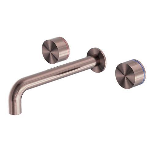 Kara Wall Basin Set 180mm Brushed Bronze [300181]