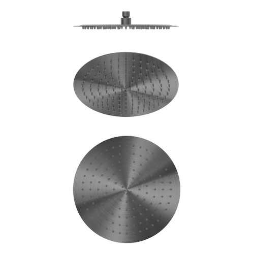 Zen SS316L 300mm Round Shower Head Graphite [300201]
