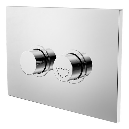 Mecca Care Raised Disabled Care Pneumatic Flush Buttons Plate Chrome [300085]