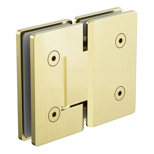 180 Degree Glass to Glass Shower Hinge 10mm Glass Brushed Gold [300235]