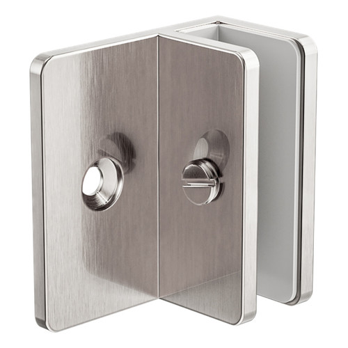 Shower F Bracket 10mm Glass Brushed Nickel [300253]