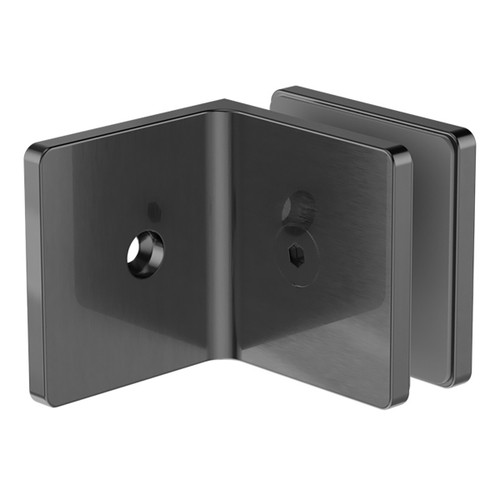 90 Degree Glass to Wall Bracket 10mm Glass Gun Metal [300274]