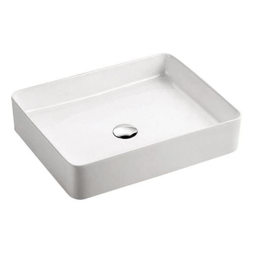 Luciana Above Counter Basin 510mm x 405mm x 110mm White No Taphole [158559]