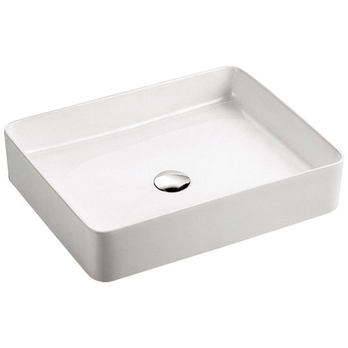 Luciana Above Counter Basin 510mm x 405mm x 110mm White No Taphole [158559]