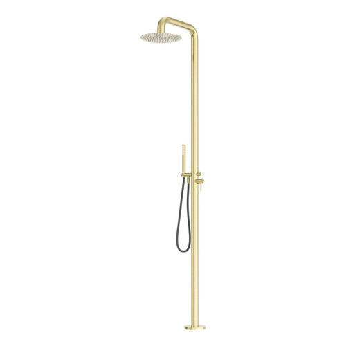 Zen SS316L Outdoor Freestanding Shower Column Brushed Gold [300333]