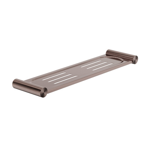 New Mecca Metal Shower Shelf Brushed Bronze [300299]