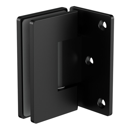 90 Degree Glass to Wall Shower Hinge 10mm Glass Matte Black [300111]