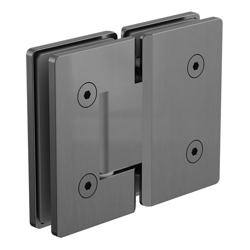 180 Degree Glass to Glass Shower Hinge 10mm Glass Gun Metal [300311]