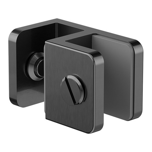 Over-Panel Glass to Glass Fitting 10mm Glass Gunmetal [300340]