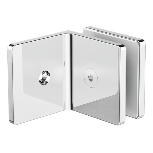 90 Degree Glass to Wall Bracket 10mm Glass Chrome [300128]