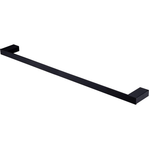 Athens Towel Rail Single 800mm Matte Black [158728]