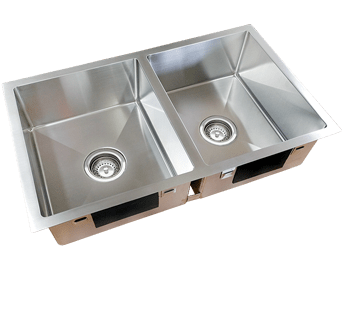 Excellence Squareline Double Bowl & Draining Tray Stainless Steel [254010]