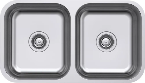 Classic Standard Double Bowl 785mm 24.5L x 2 Stainless Steel [254011]