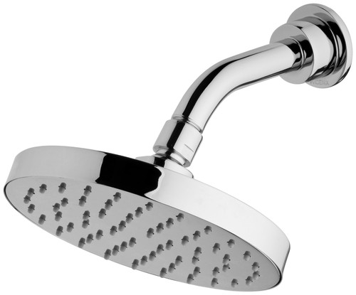 Vivid Slimline Shower Arm & Round Rose 155mm 3Star Chrome [158851]