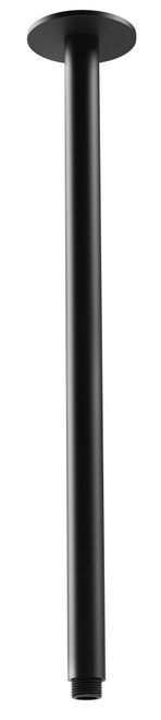 Vivid Ceiling Shower Arm Round 450mm Matte Black [158855]