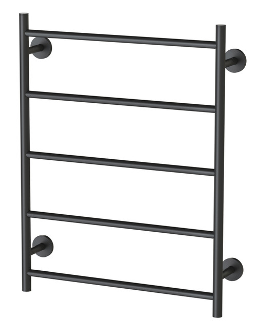 Radii Towel Ladder 5Bar 550mm x 740mm Round Plate Matte Black [158881]