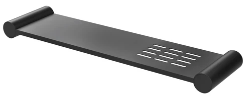 Vivid Slimline Metal Shower Shelf 370mm Matte Black [158895]