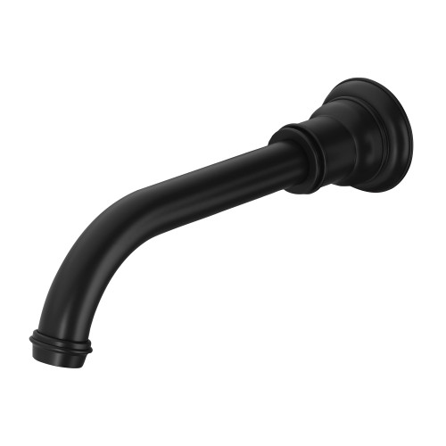 Cromford Wall Bath or Basin Spout/Outlet 200mm 5Star Matte Black Lead Free [300602]