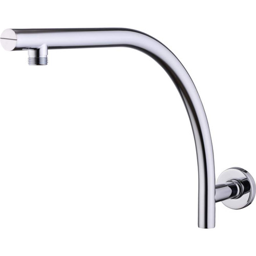 Rome Round Raised Wall Mounted Shower Arm 400mm Chrome [158936]