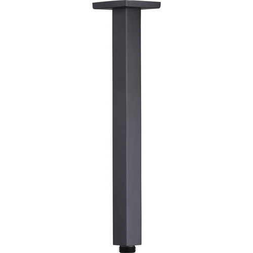 Monaco Square Ceiling Mounted Shower Arm 300mm Matte Black [158944]