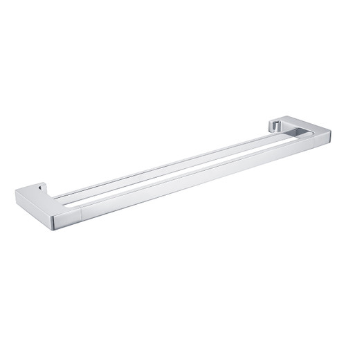 Edge II Double Towel Rail 635mm Chrome [159542]