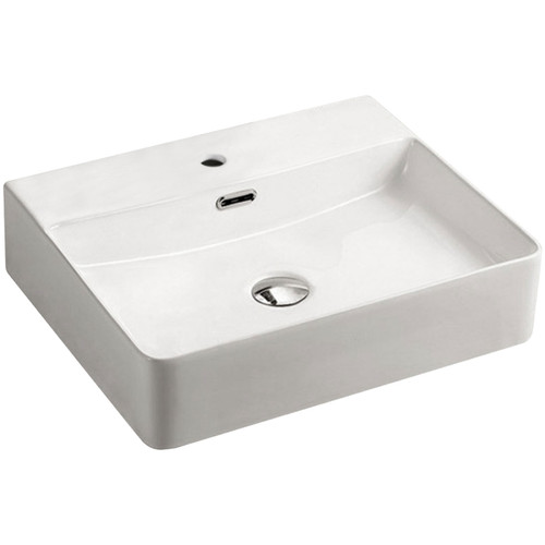 Petra Above Counter Basin 500mm x 420mm x 120mm White 1TH [158219]