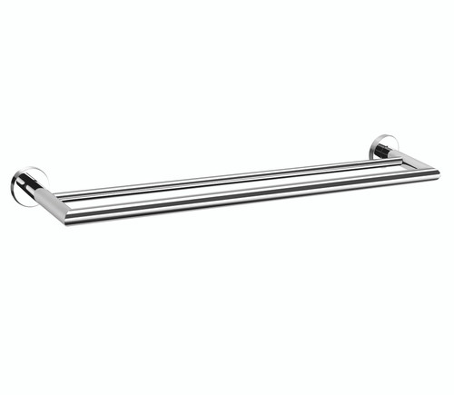 Boston II Double Towel Rail 850mm Chrome [165563]