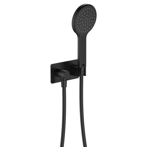 Kaya Hand Shower Soft Square Plate Matte Black [301631]