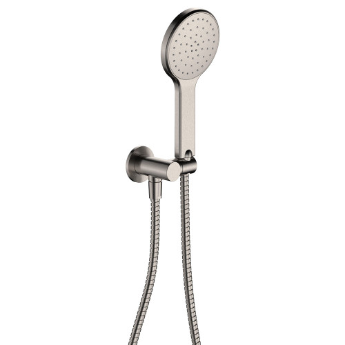 Kaya Hand Shower Round Plate Brushed Nickel [301633]