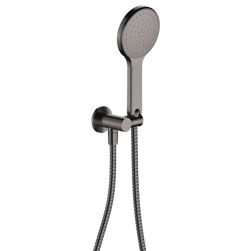 Kaya Hand Shower Round Plate Gunmetal [301636]