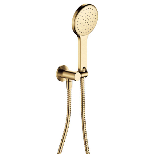 Kaya Hand Shower Round Plate Urban Brass [301637]