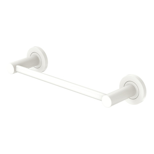 Kaya Single Hand Towel Rail 300mm Matte White [301657]