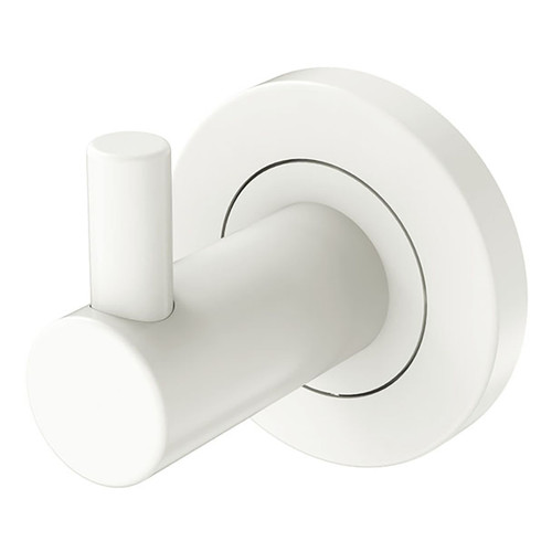 Kaya Single Robe Hook Matte White [301624]