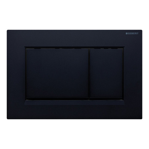 Geberit Sigma 30 Rectangular Button Dual Flush Plate Matte Black [301666]