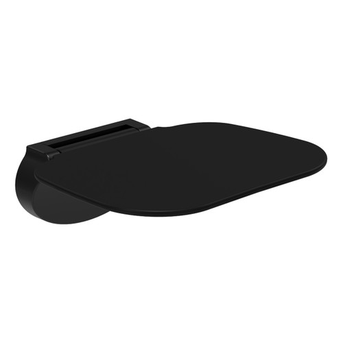 Folding Shower Seat Matte Black Base Satin Black Seat [301801]