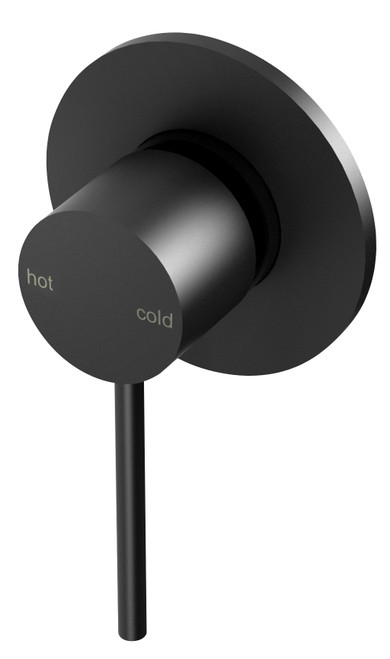 Vivid Slimline SwitchMix Wall Bath or Shower Wall Mixer Fit-Off Kit Matte Black [288915]