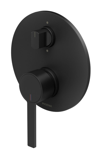 Lexi MKII SwitchMix Bath & Shower Diverter Mixer Fit-Off Kit Matte Black [288989]