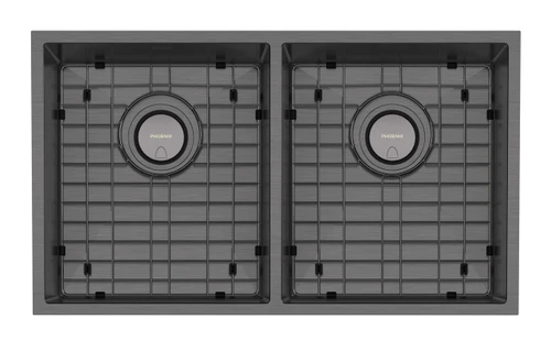 4000 Series Double Bowl Sink Brushed Carbon [303204]