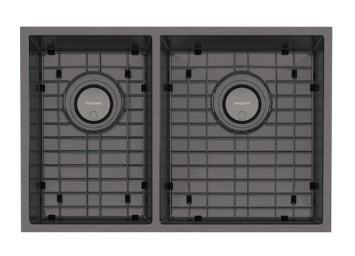 4000 Series 1 and 3/4 RH Bowl Sink Brushed Carbon [303202]