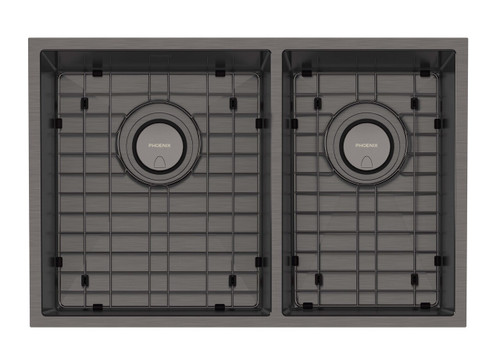 4000 Series 1 and 3/4 LH Bowl Sink Brushed Carbon [303215]