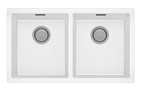 5000 Series Double Bowl Sink Matte White [303169]