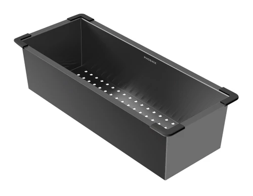 Stainless Steel Colander Brushed Carbon [303208]