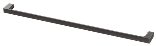 Gloss Single Towel Rail 800mm Brushed Carbon [303161]