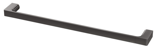 Gloss Single Towel Rail 600mm Brushed Carbon [303192]
